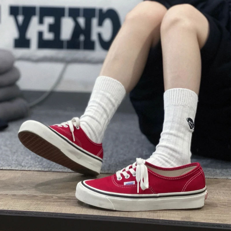 莆田版万斯安纳海姆女鞋新款era绿色红色高品质经典男低帮帆布鞋