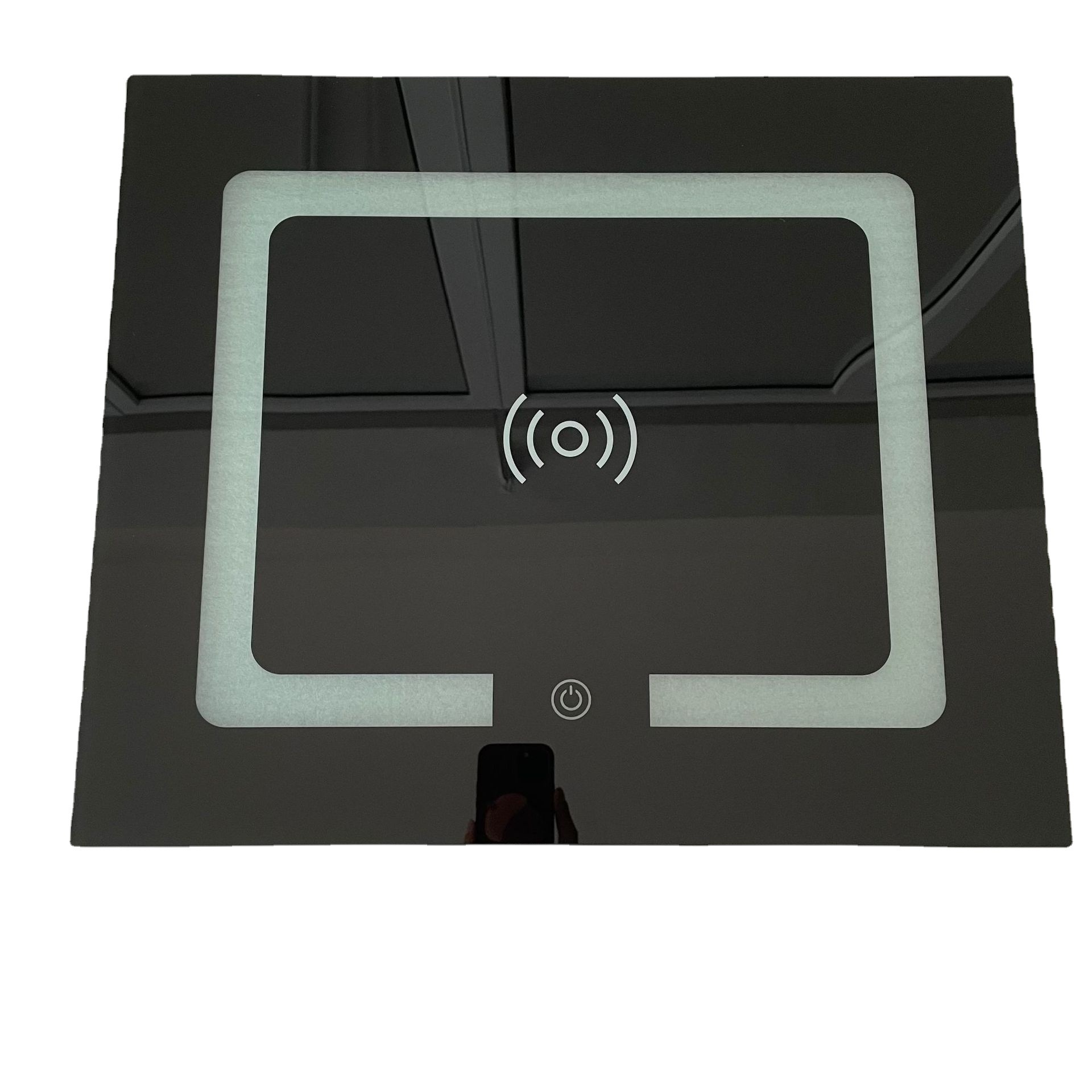 批发 床头柜钢化玻璃 黑丝印智能玻璃面板 质量好  量大优惠