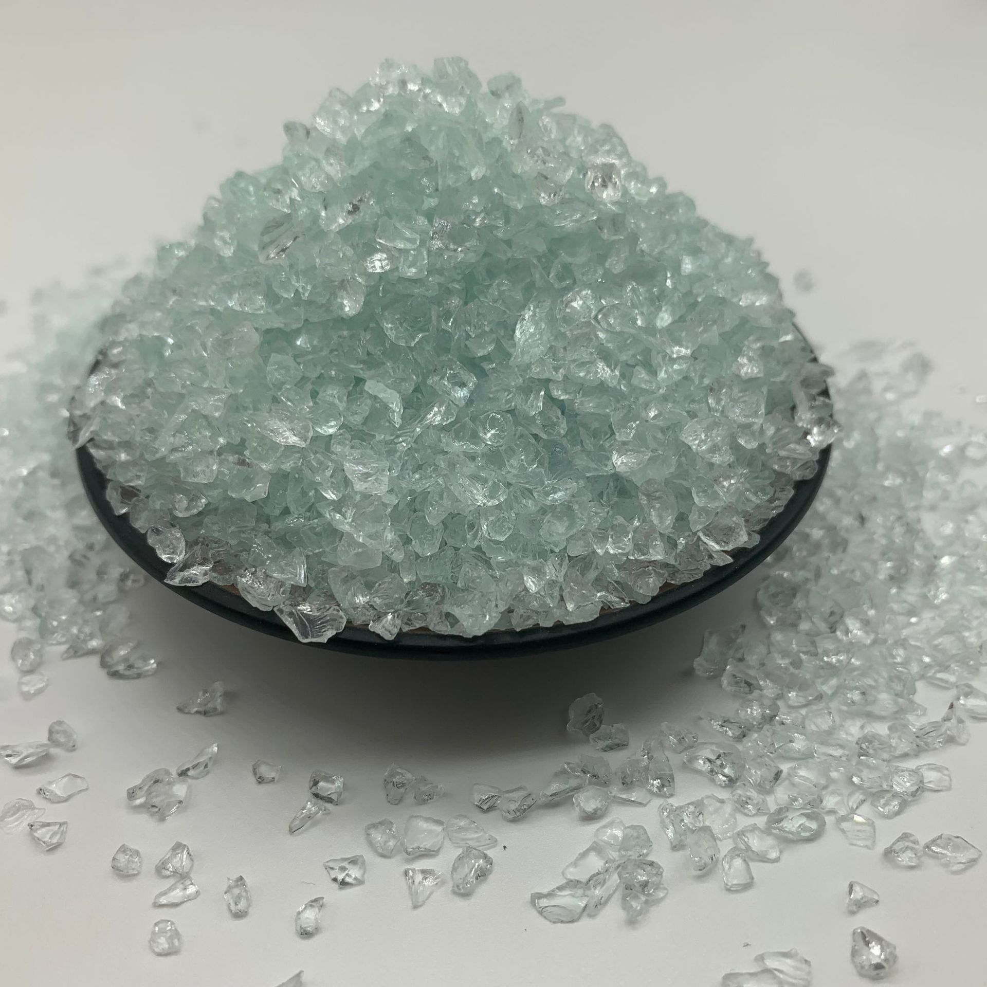 9成交9694千克批发玻璃砂彩色玻璃块大块水晶石