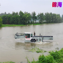 四川公园人工湖水草收割船 辽宁小型捞草船 水草清理全自动割草船