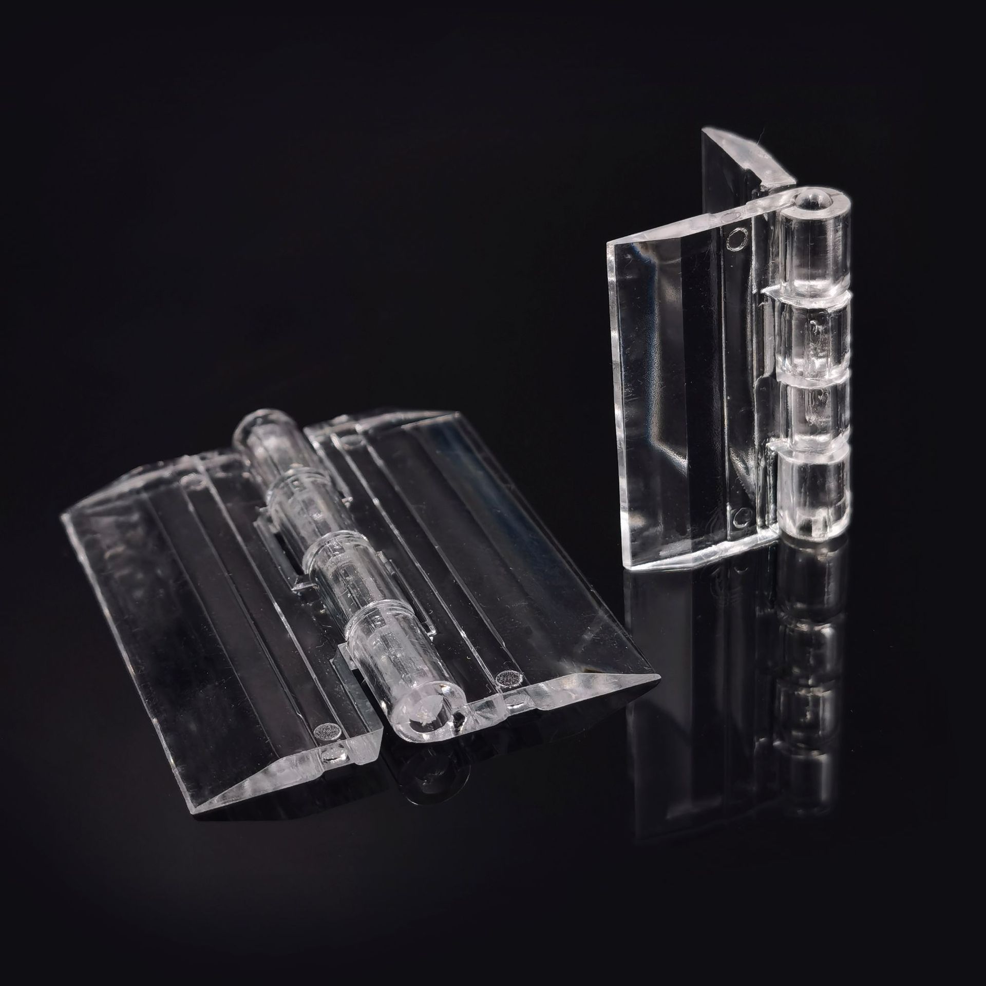 亚克力透明合页25 35 45mm有机玻璃折页pmma h型活链塑料铰链