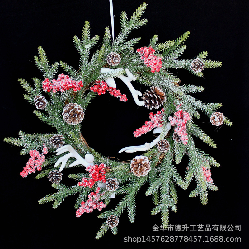 DSEN 2022 Simulation Chinese Hawthorn Snow Frost Garland Christmas Indoor Home Hotel Scene Decorations