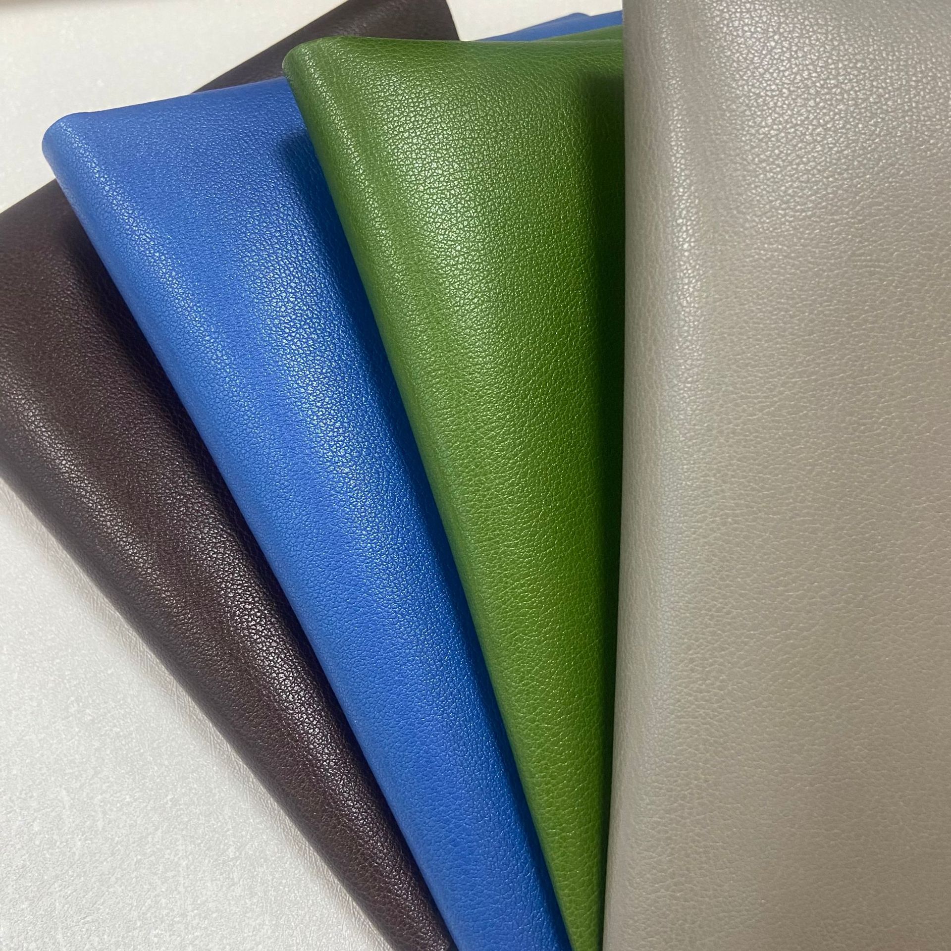 新款苍岭绿细纹压变珍珠纹手机壳平板证件封面荔枝纹pu皮料皮革