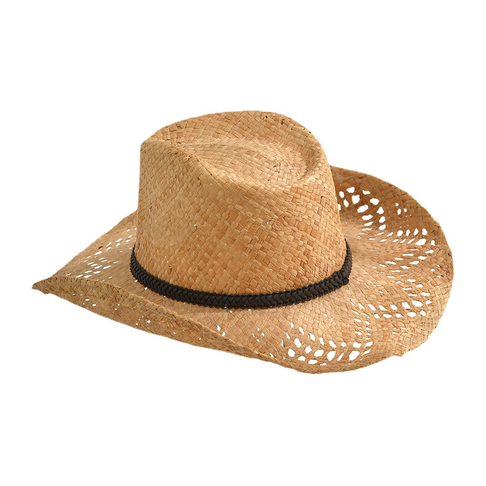 Spring and Summer Foreign Trade New Panama Straw Hat Ecuador Hat Gentleman Men's Paper Hat Sunshade Face Big Fedora Hat