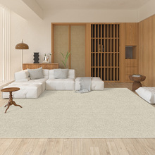 纯色客厅地毯卧室沙发茶几床边毯轻奢高级感日式侘寂风现代地垫