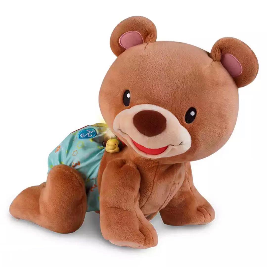 正版授权vtech伟易达学爬布布熊趴趴熊一件代发