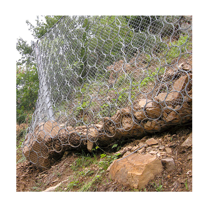 批发sns钢丝绳边坡防护网厂家柔性环形被动防护网护坡环形拦石网