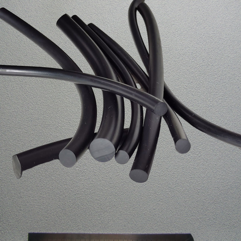 丁腈橡胶条实心圆条三元乙丙黑色氟胶耐油o型密封条nbr材质橡胶绳