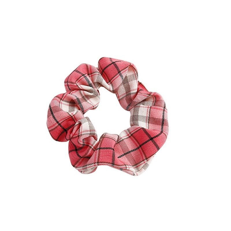 Mermaid Large Intestine Hair Ring Ins Organza Hair Accessories JK Plaid Satin Hair Rope Korean Bow Rubber Headband Head Rope