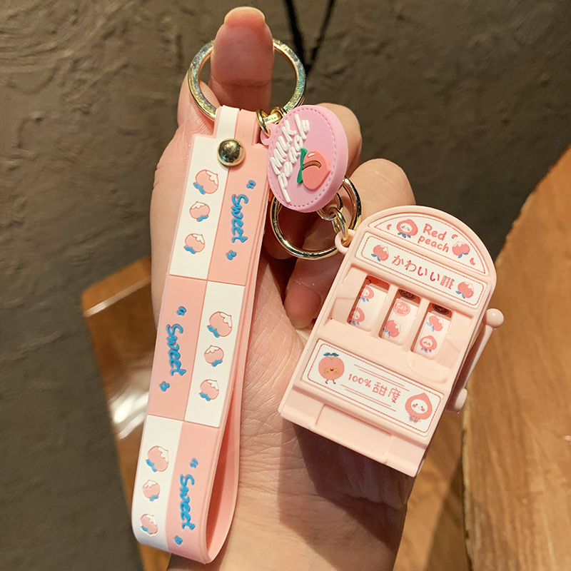 新款创意摇摇乐钥匙扣网红减压钥匙挂饰女背包挂件汽车钥匙链礼品
