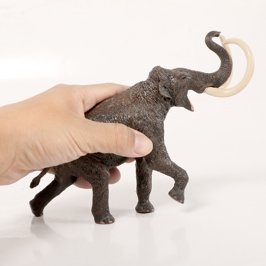 仿真非洲大象大号猛犸象母象公象动物模型亚洲象实心搪胶手办摆件