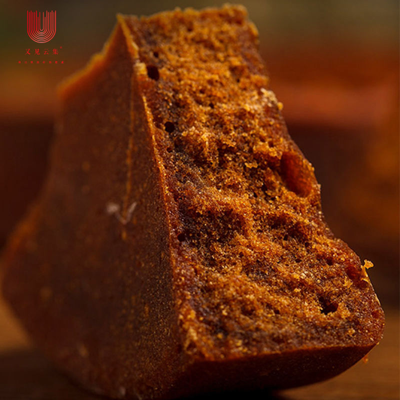 云南特产手工草扎叶子红糖纯正大碗土红糖古法熬制