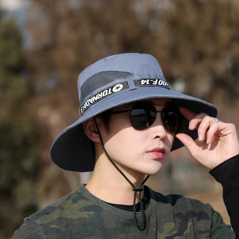 Hat Men's 2023 Summer Sunshade Fishing Summer Hat Outdoor Mountaineering Sun Hat Big Brim Summer Sun Hat Wholesale