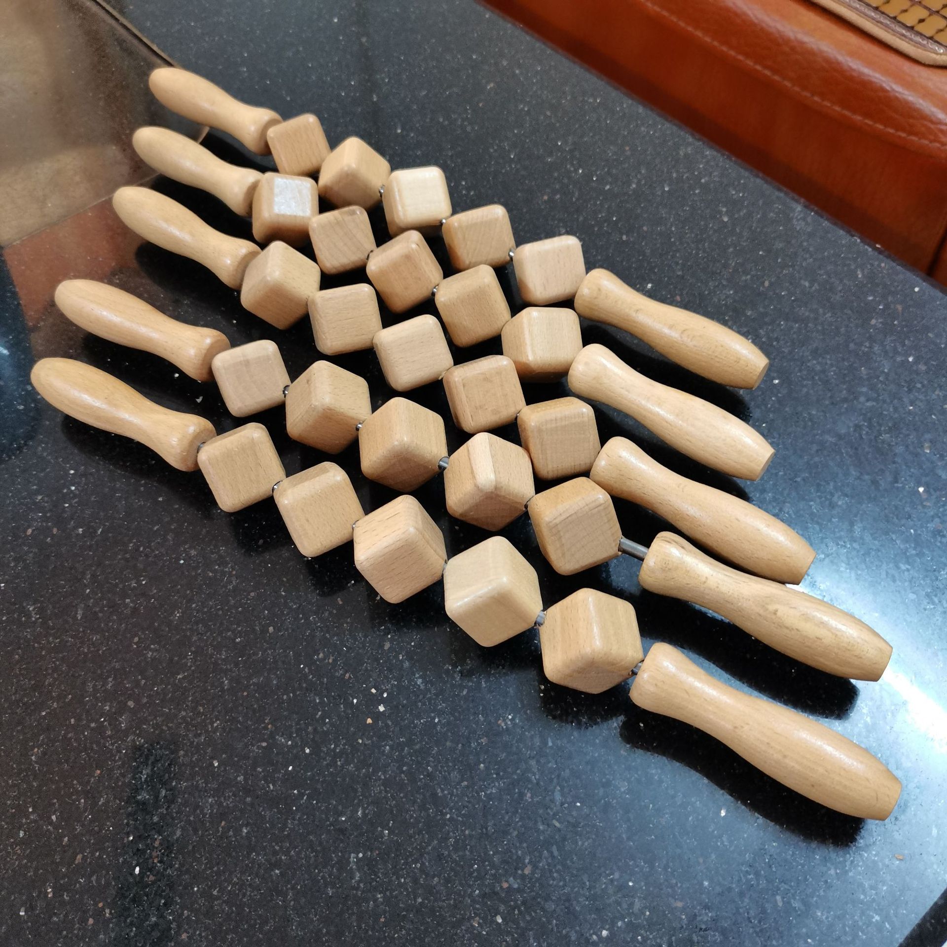 榉木按摩棒擀筋棒锻炼棒经络疏通擀筋棍 木质滚乱按摩 家用按摩棍