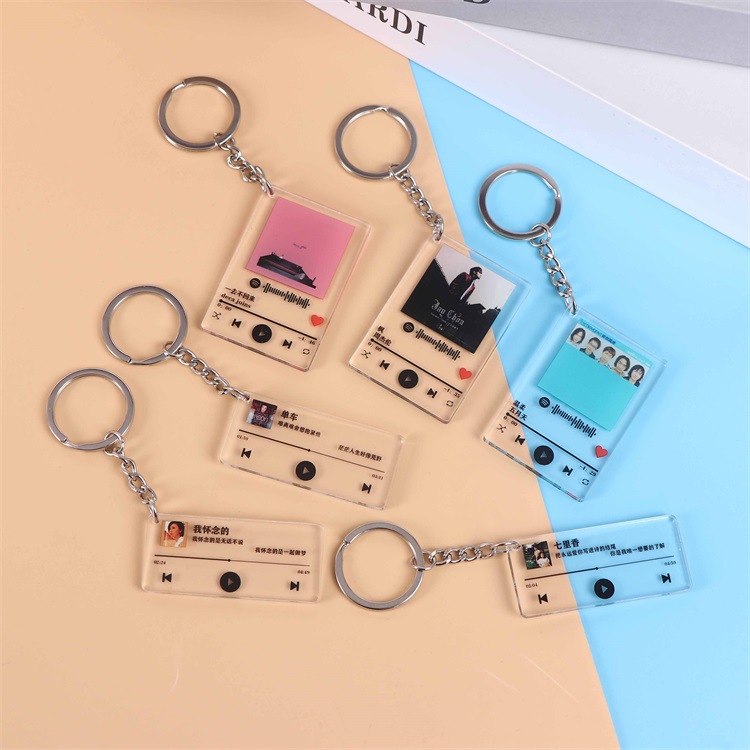 Acrylic Keychain Pendant Wholesale Anime Shaped Key Ring Cartoon Diy Key Chain Celebrity Related Goods