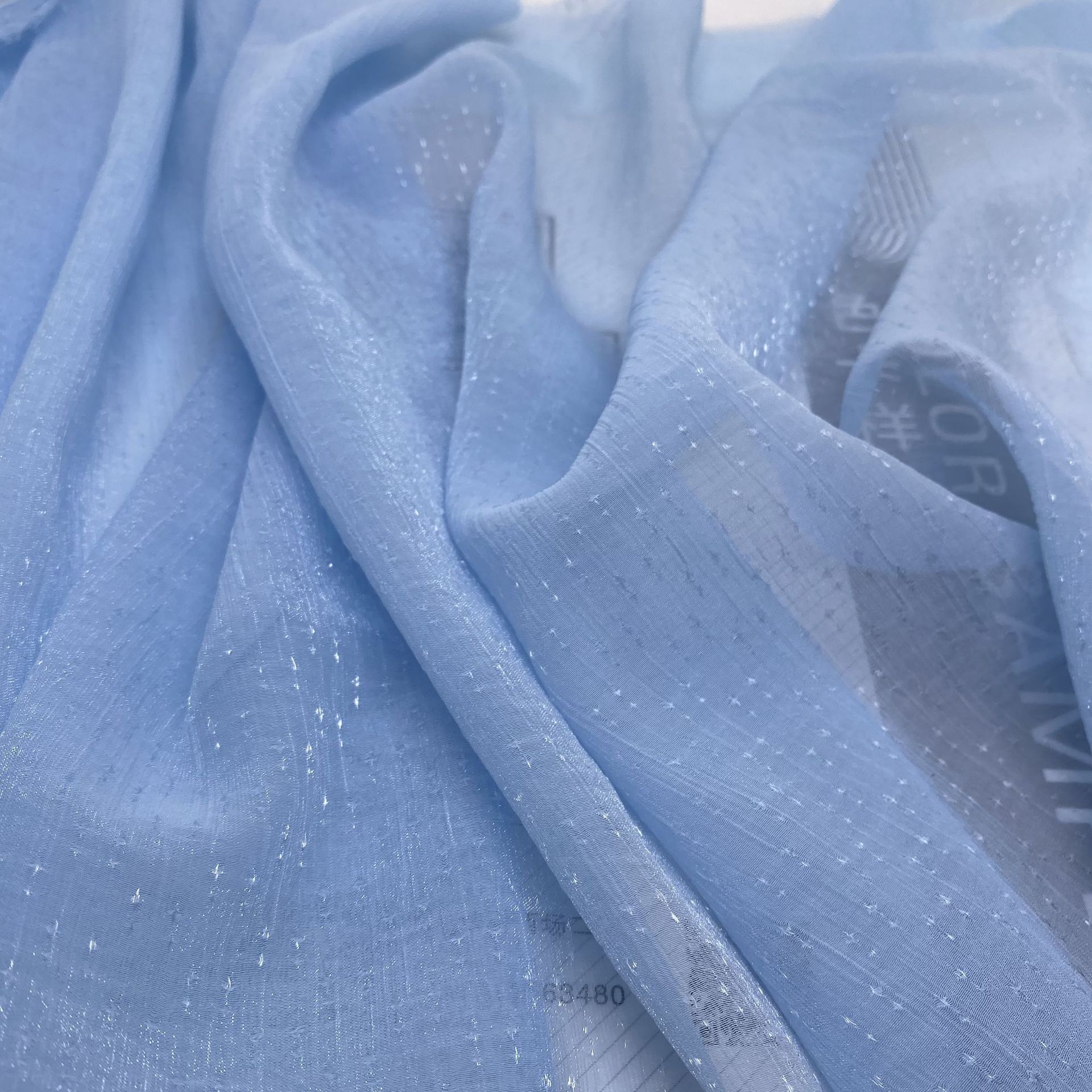 满天星梭织面料 锦纶涤纶无弹布春夏无弹连衣裙衬衫上衣吊带衫布