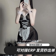 性感女仆情趣内衣发箍女佣聚胸蕾丝花边情器一件代发