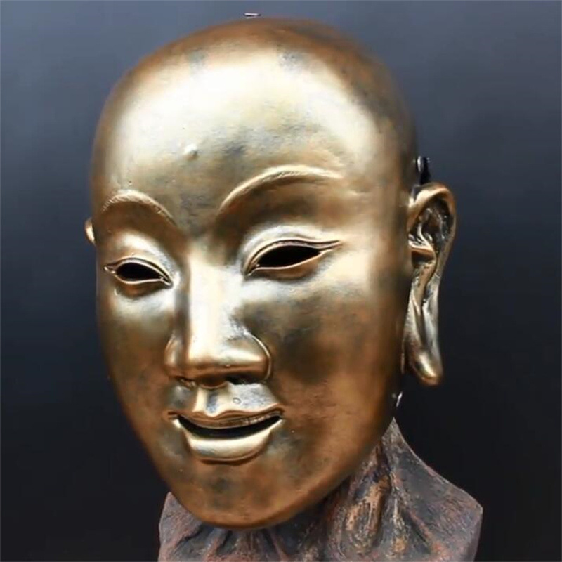 新影视装扮道具火锅英雄唐僧面具万圣节树脂脸谱西游记唐三藏面罩