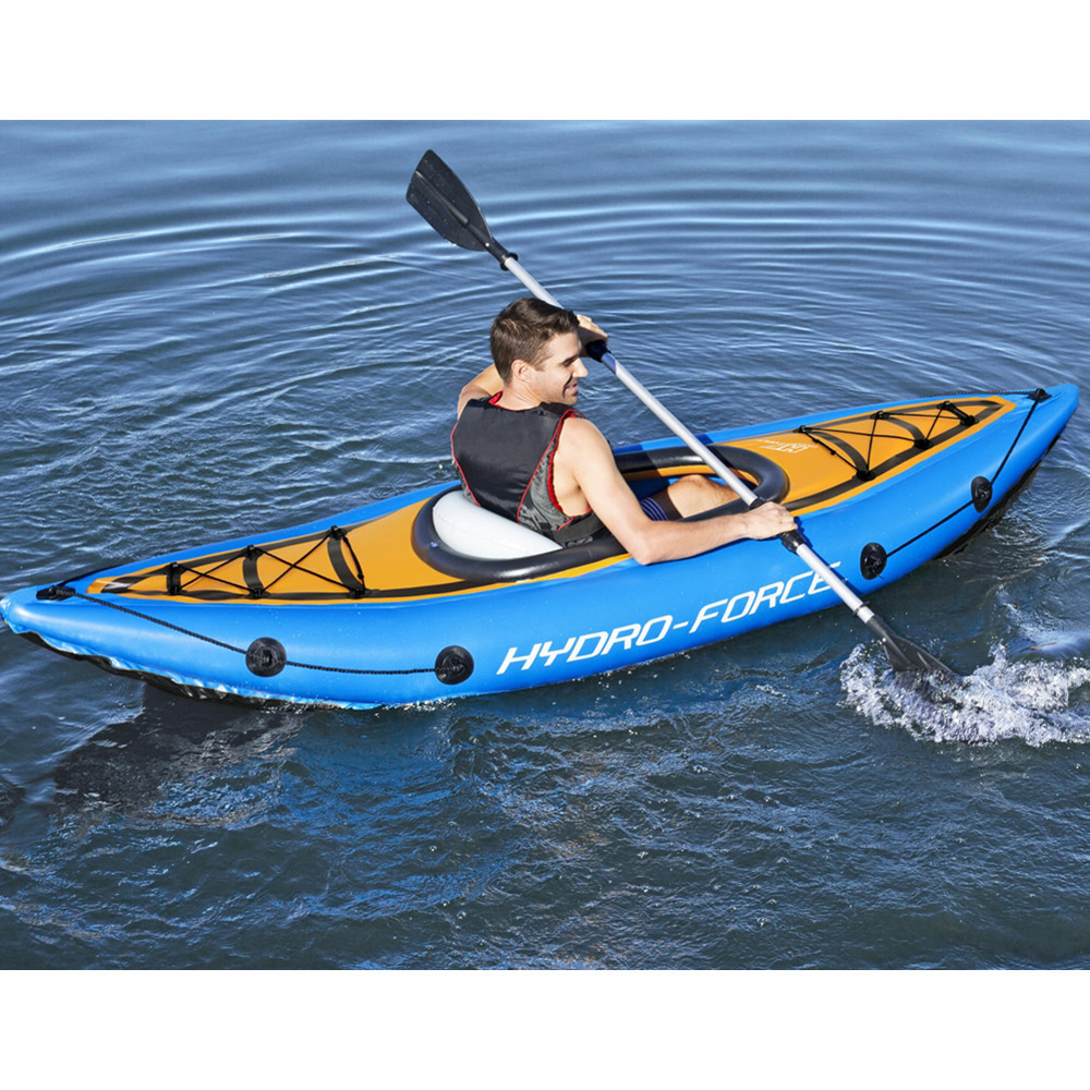 bestway65115皮划艇独木舟水上运动漂流艇单人折叠船充气钓鱼台艇