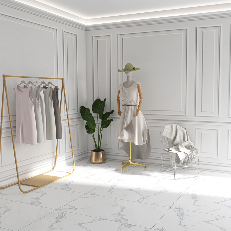 3d立体石膏线服装店直播间壁纸网红主播背景布客厅卧室美容院墙纸