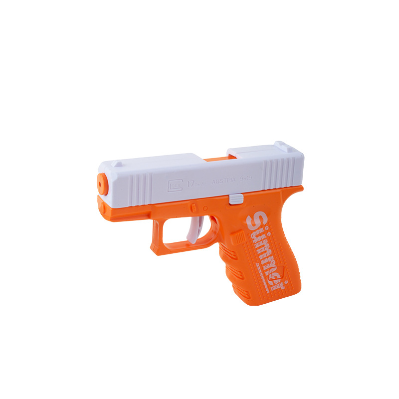 Cross-Border Hot Sale Manual Water Gun Toy Automatic Reloading Glock Cap Gun Summer Stall Wholesale