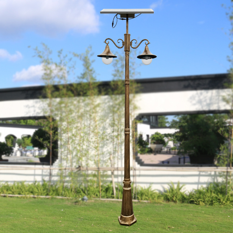 家用欧式太阳能户外庭院灯新农村建设新中式市电一体化led景观灯
