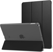 平板壳适用于iPad 9.7 六代侧贴半透明磨砂PC后盖款三折式平板套