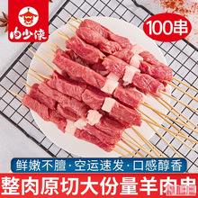 羊肉串新鲜羊肉牛肉串户外烤肉家庭空气炸锅半成品烧烤食材