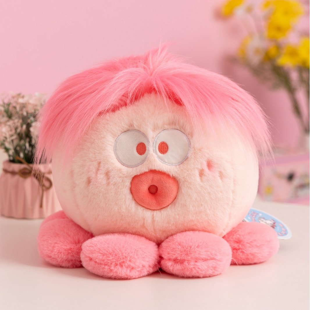 动感啵啵章鱼玩偶公仔毛绒玩具小章鱼抱枕八爪鱼娃娃女生兑换跨境