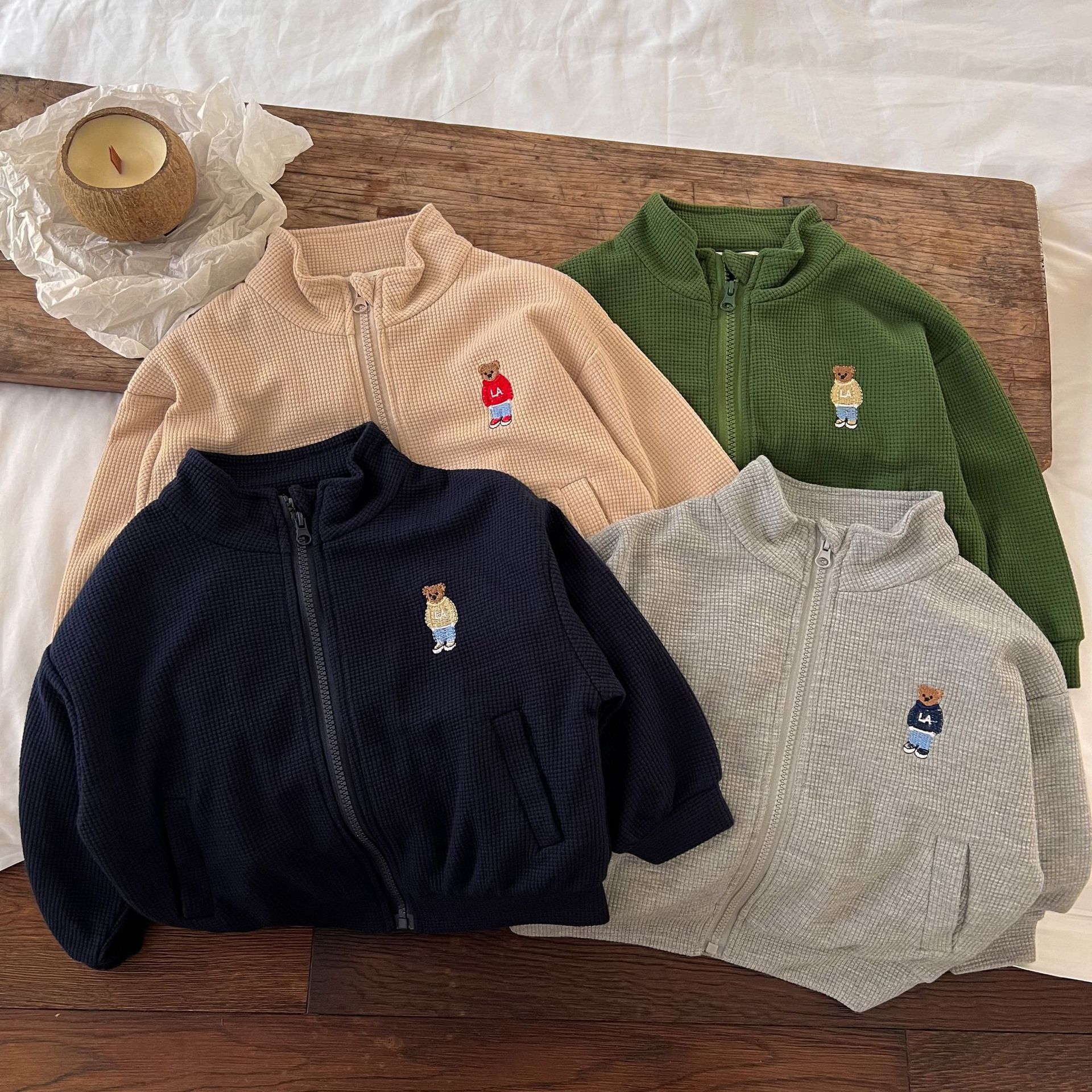 儿童外套套装秋装男童上衣裤子两件套女宝宝童装韩版时尚一件代发