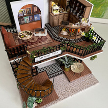 diy小屋复丛林么么茶手工制作木房子建筑模型拼装玩具生日礼物