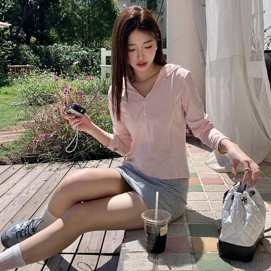 2024夏季新款妖精可可糖果冰透防晒衣女士连帽户外骑行防紫外线