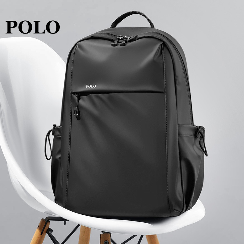 polo保罗双肩包男潮流大容量17寸电脑包大学生书包男时尚旅行背包
