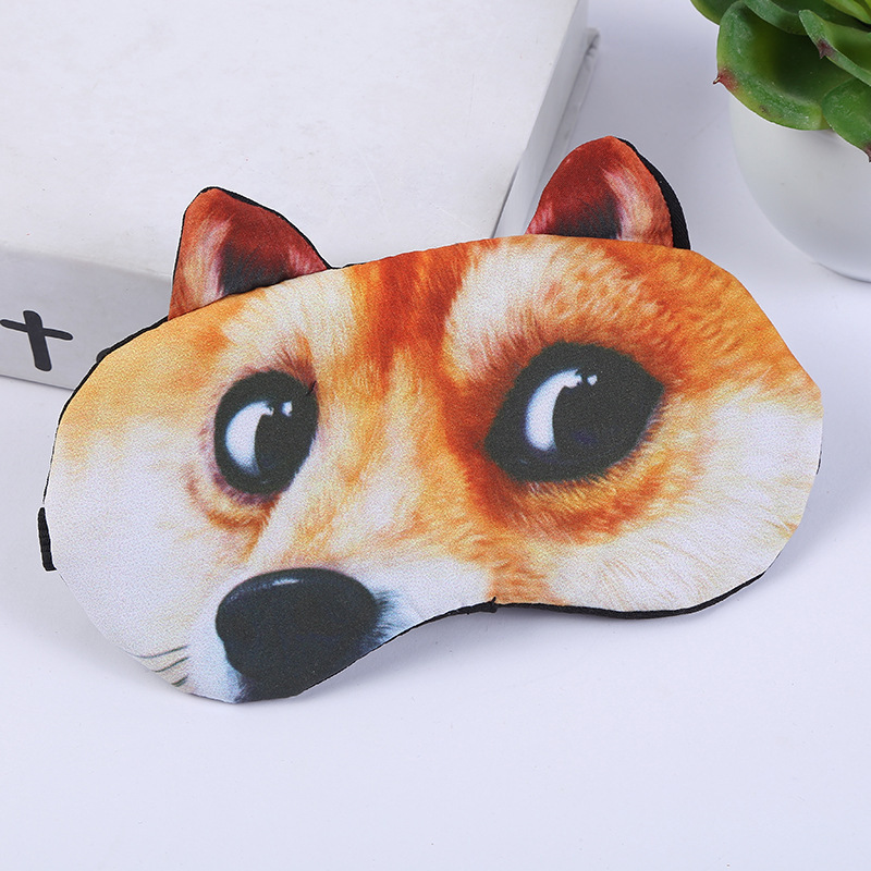 Sleeping Eye Mask New Creative Cute Stereo Eye Mask Ice Eyeshade Cartoon Animal Shading Eye Mask in Stock