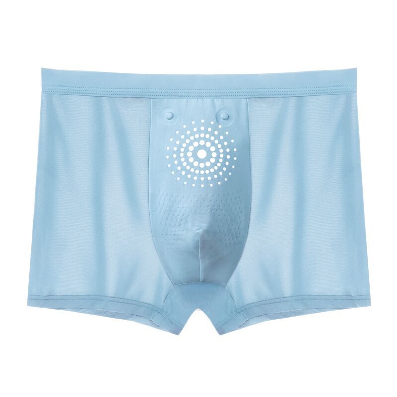 Ice Silk Men's Underwear Summer Graphene Ice Silk Underwear Men's Mid-Waist Boxers plus Size Boxer Men's Wholesale