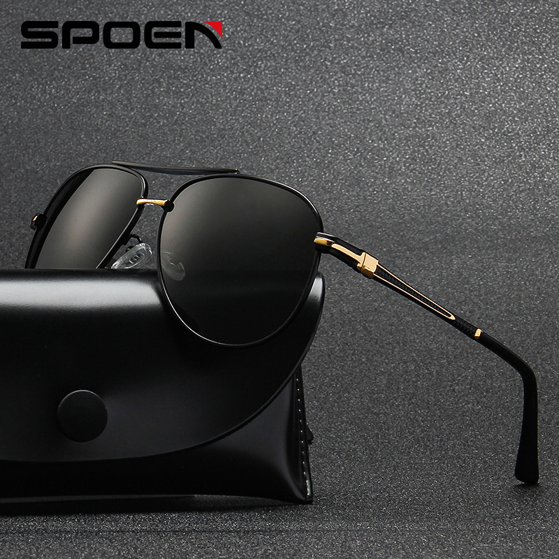 2021新款太阳镜 男士偏光镜金属潮流眼镜开车驾驶蛤蟆镜0869墨镜