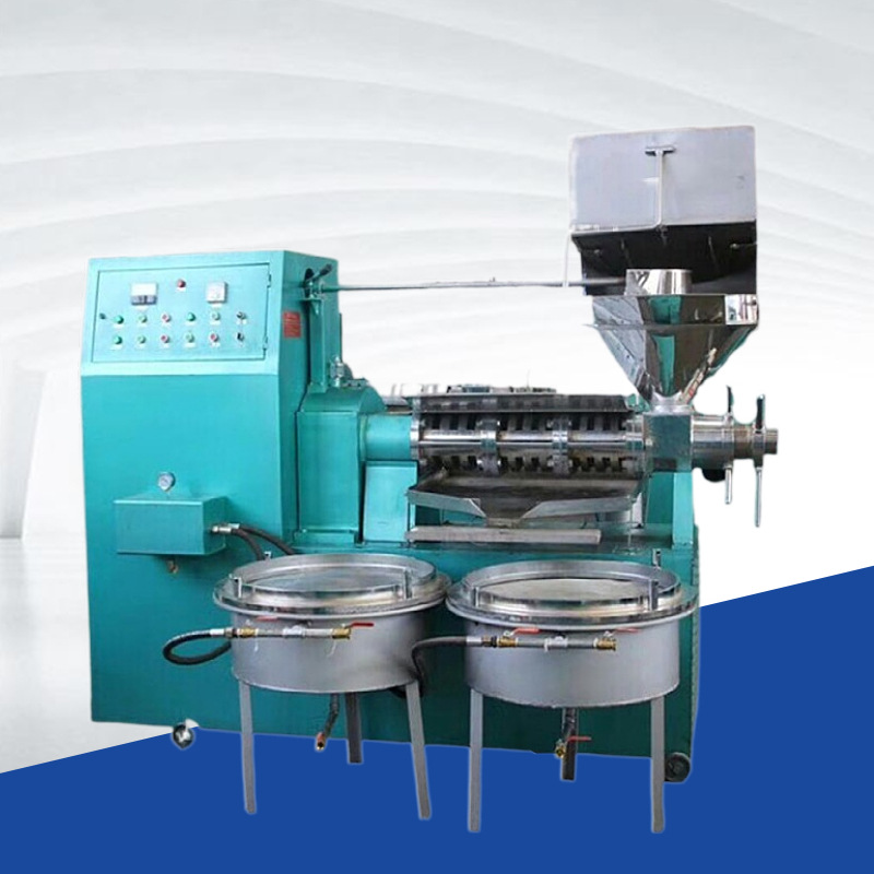 大豆花生冷榨设备 130型冷热两用螺旋榨油机 商用核桃菜籽榨油机