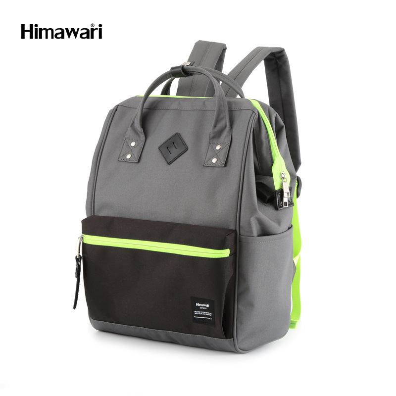 Himawari Unisex Backpack Junior High School Student College Students Bag Travel Anti-Theft Men's and Women's Backpacks