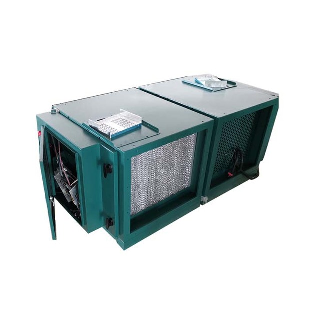 油雾分离器批发工业净化率油烟净化器商用三段式油烟净化一体机