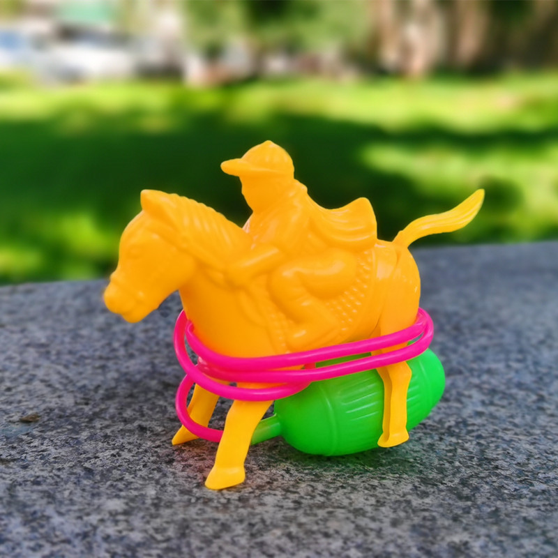 80后经典怀旧国货 气压小马赠品玩具 线控小马 压气马 儿时回忆