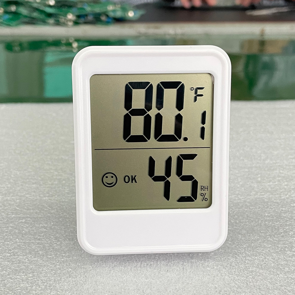 mc40英文版新款电子家用室内温湿度表立式数显温度检测仪温度计湿