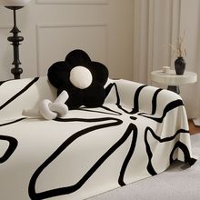 沙发盖布法式复古沙发套巾奶油风沙发垫布毯防猫抓套罩高级感夏天