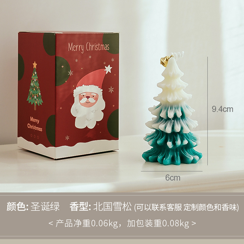 Christmas Tree Aromatherapy Candle Wholesale Gift Set Christmas Gift DIY Atmosphere Decoration Modeling Christmas Candle
