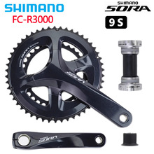 SHIMANO SORA FC-R3000牙盘 9速公路车折叠车50/34T 3500升级曲柄