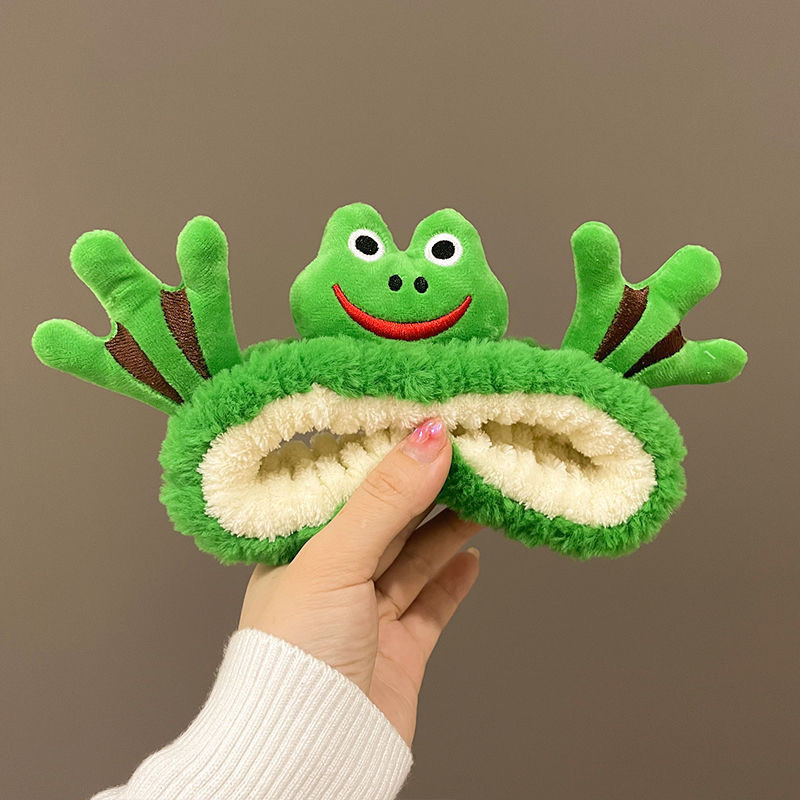 Korean Style Cute Cartoon Funny Selling Cute Frog Headband Girls Face Wash Party Party Wash Frog Hairband Headband