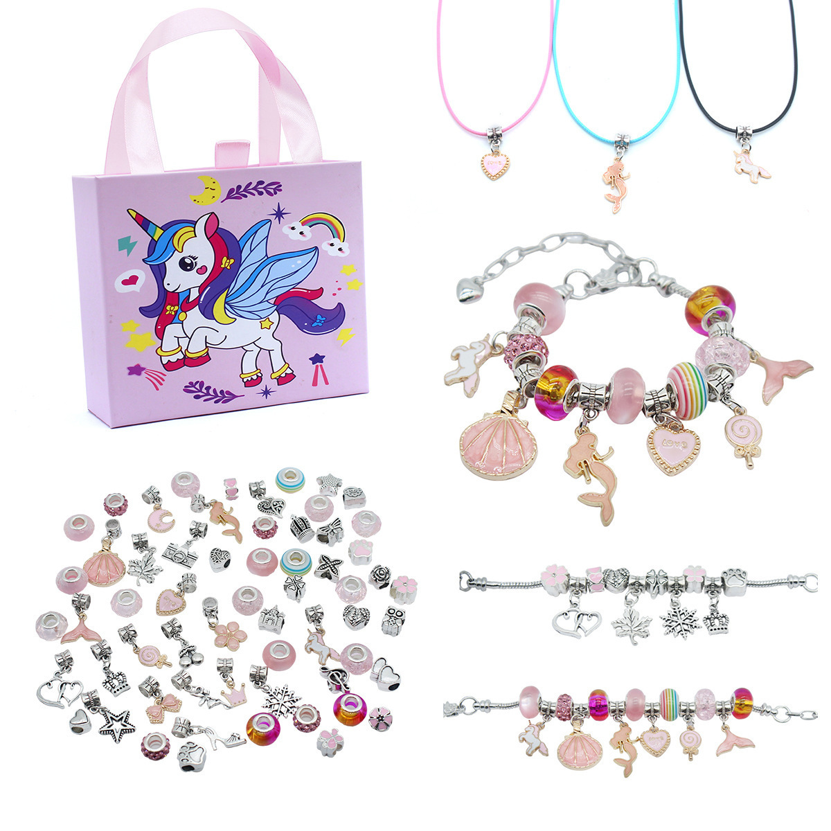 New Unicorn Children's Diy Bracelet Set