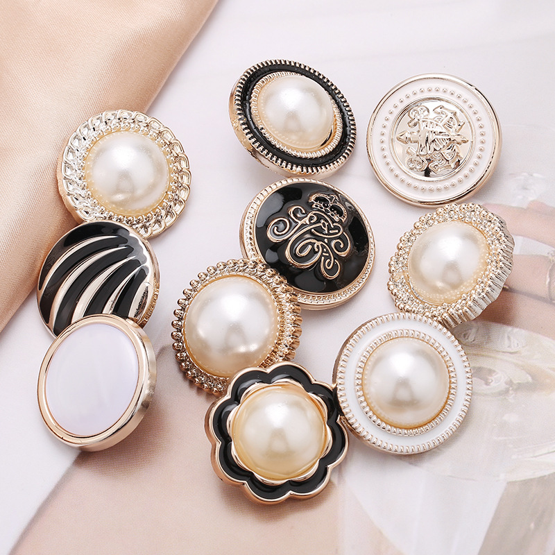 round Plastic Button Electroplating Button Button Overcoat and Trench Coat Sweater Button Tall Women's Coat Sweater Button