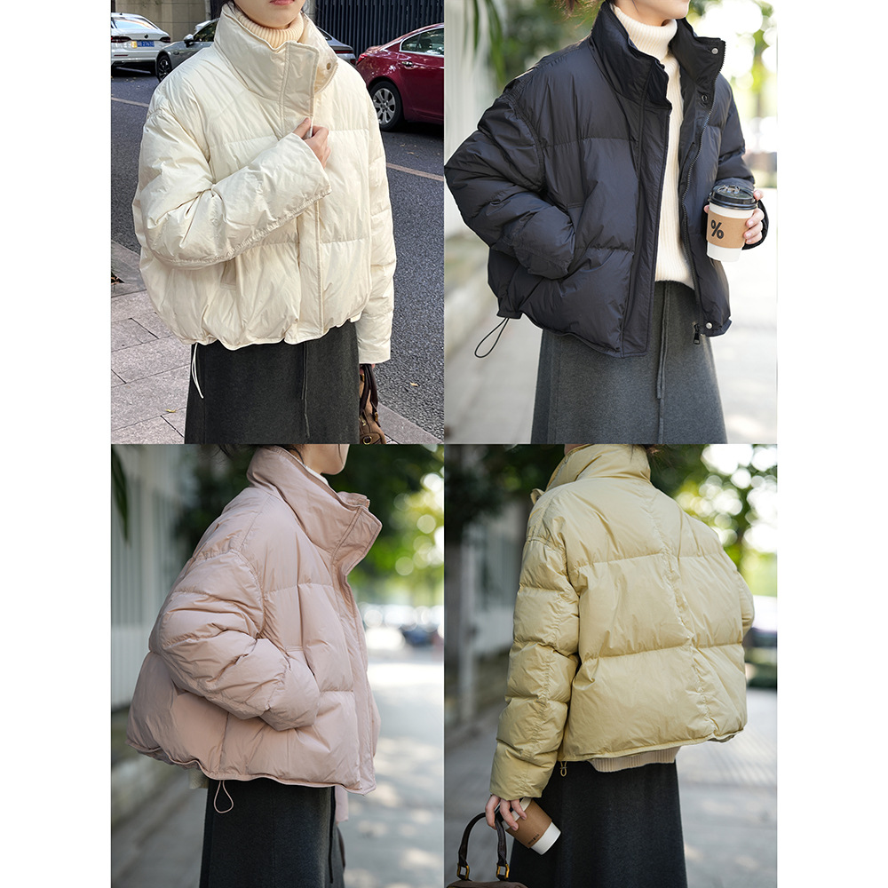 Yan Shuang 90 White Duck down Jacket Female 2023 Winter New Loose and Simple Short down Coat Coat 80875