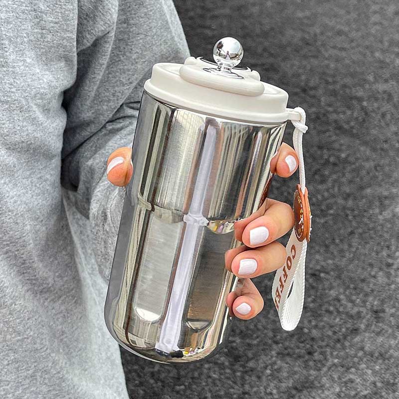 Vacuum Cup Women's New Water Cup Men's Good-looking Coffee Cup Portable Cup Office Summer Thermos Bottle