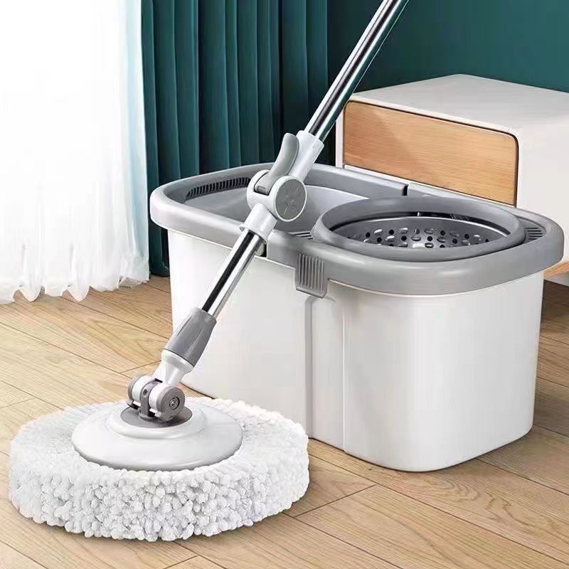 Rotating Mop Mopping Gadget Automatic Dehydration Mop Bucket Spin-Dry 2023 New Mop Household Mop